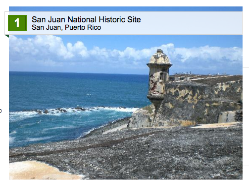 San Juan National Historic Site – #1 – Top Ten Attractions / Landmarks in the Caribbean 2014
