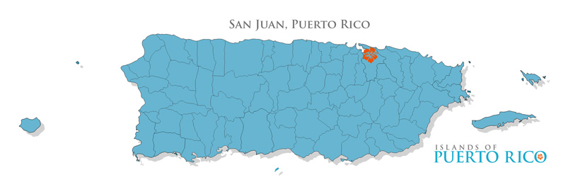 Map - San Juan, Capital City of Puerto Rico