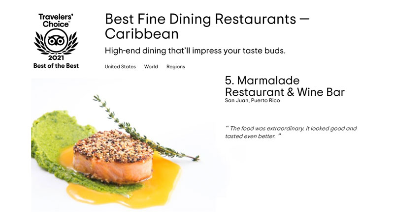 Marmalade - Best Fine Dining Restaurants in the Caribbean