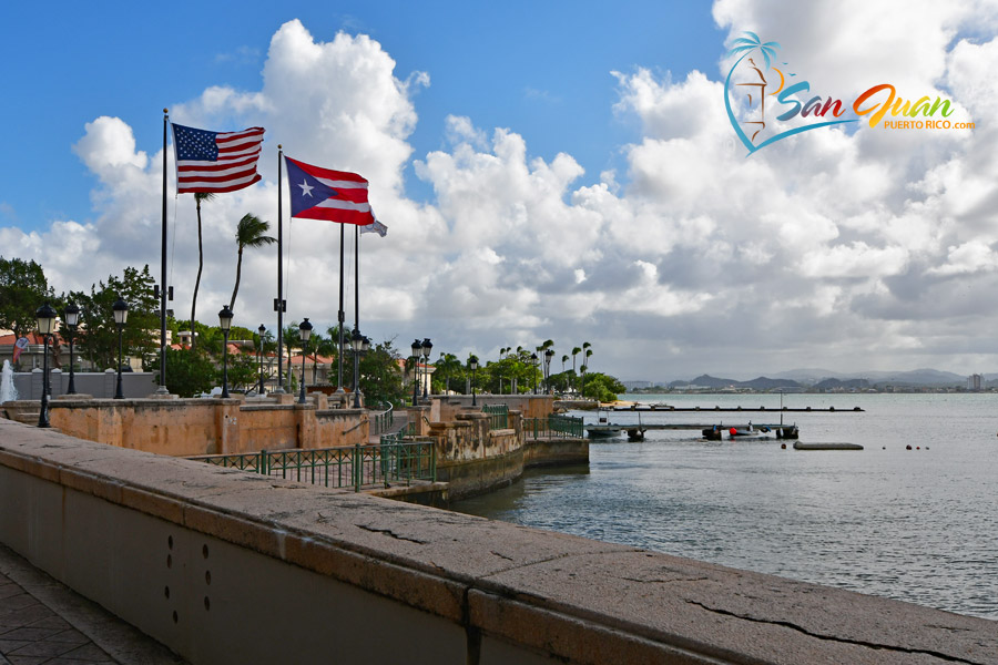 Scenic places in Old San Juan, Puerto Rico 