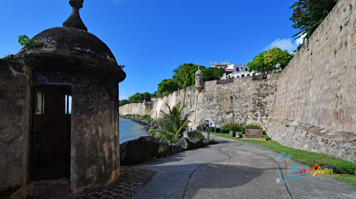 San Juan National Historic Site - The City Walls at Paseo del Morro - San Juan Puerto Rico 