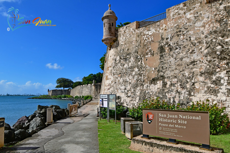 San Juan National Historic Site - Paseo El Morro - Best places to visit in San Juan Puerto Rico 