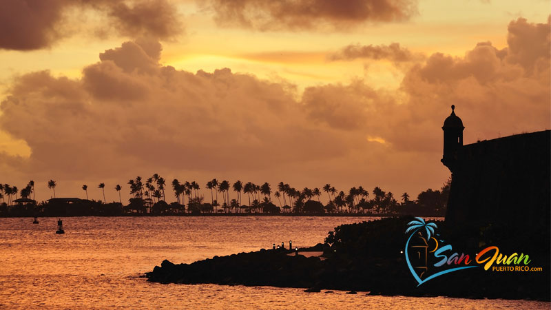 Sunset in Old San Juan, Puerto Rico