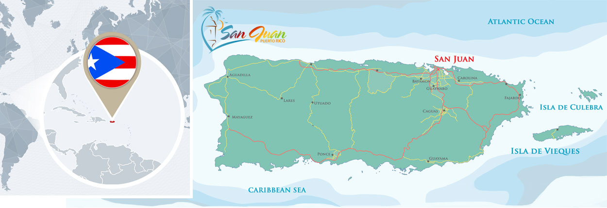 puerto rico tourist map